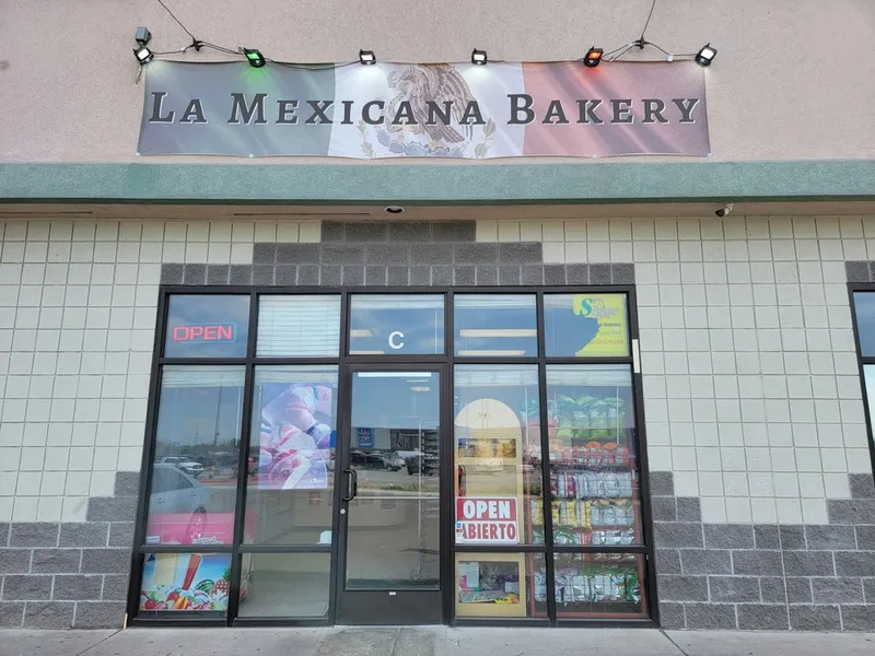 La Mexicana Bakery storefront and sign in Caldwell